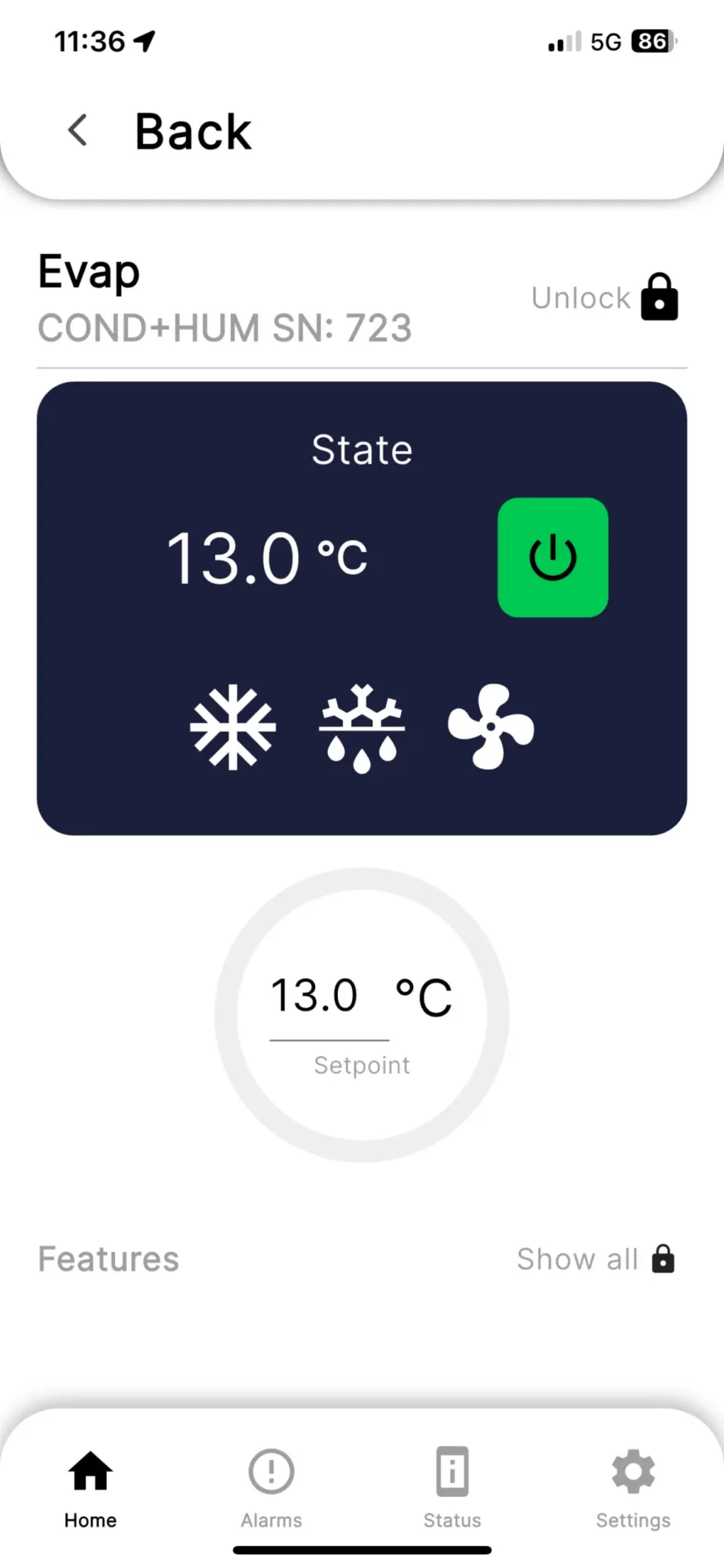 Schermata 1 dell’app Frigotel